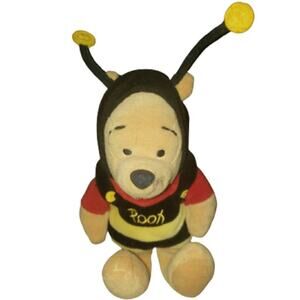 Disney Winnie The Pooh As A Bumblebee 8" Beanbag Plush